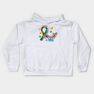 Puzzle Ribbon Autism Awareness Gift for Birthday, Mother's Day, Thanksgiving, Christmas Kids Hoodie